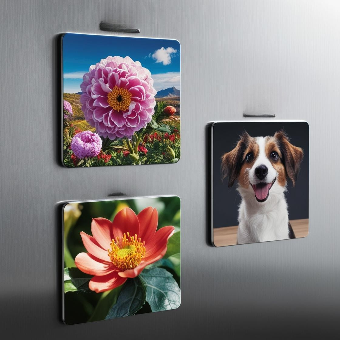un magnet photo pour réfrigérateur