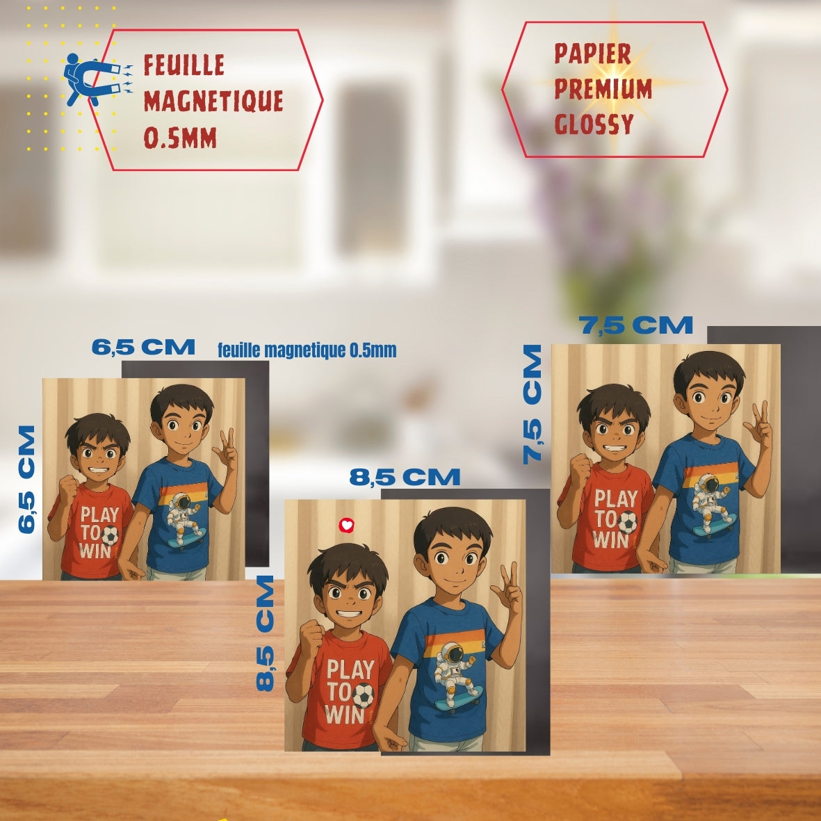 Magnet Photo Souple Carrés